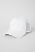 District Trucker Hat - White/White