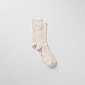 Unisex Half-Crew Understated Sock - Bone