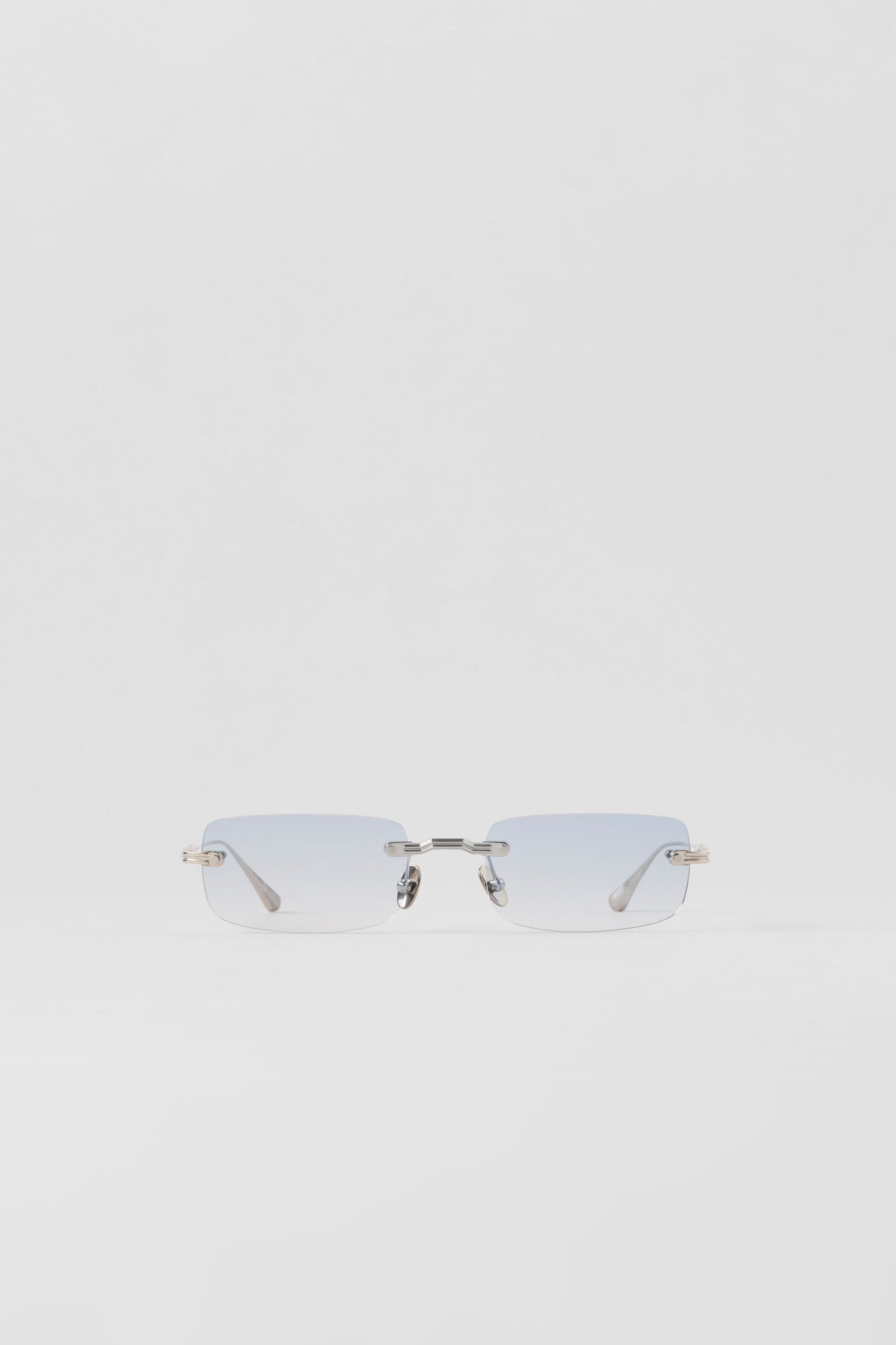 ALO Wire Frame Sunglasses - Chrome/Blue Gradient