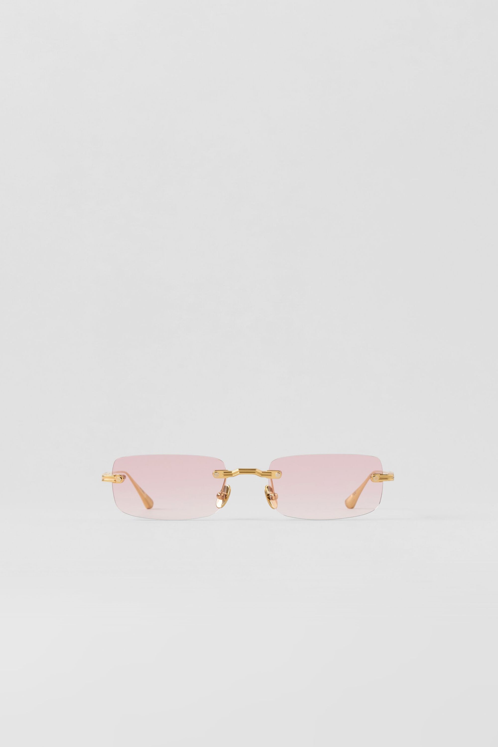 ALO Wire Frame Sunglasses - Gold/Pink Gradient