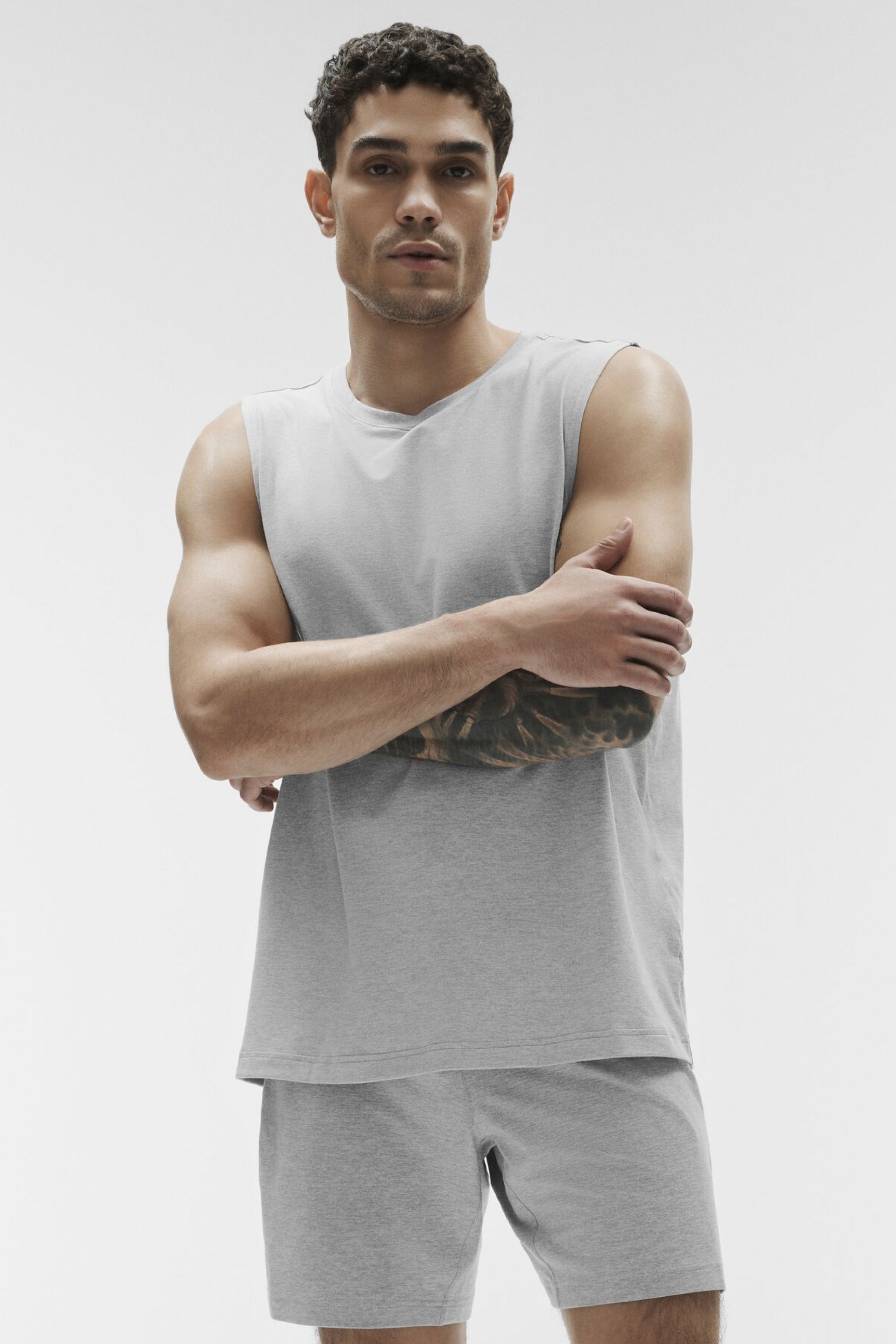 Conquer Muscle Tank - Athletic Heather Grey
