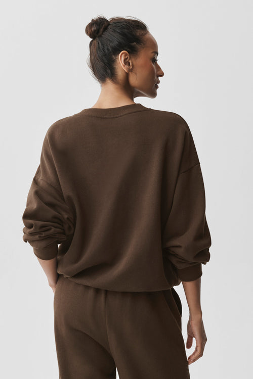 Accolade Crew Neck Pullover - Espresso