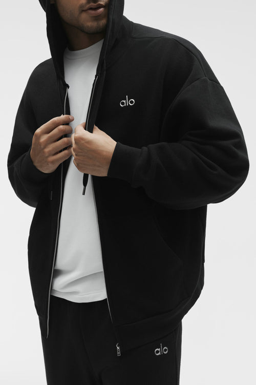 Accolade Full Zip Hoodie - Black