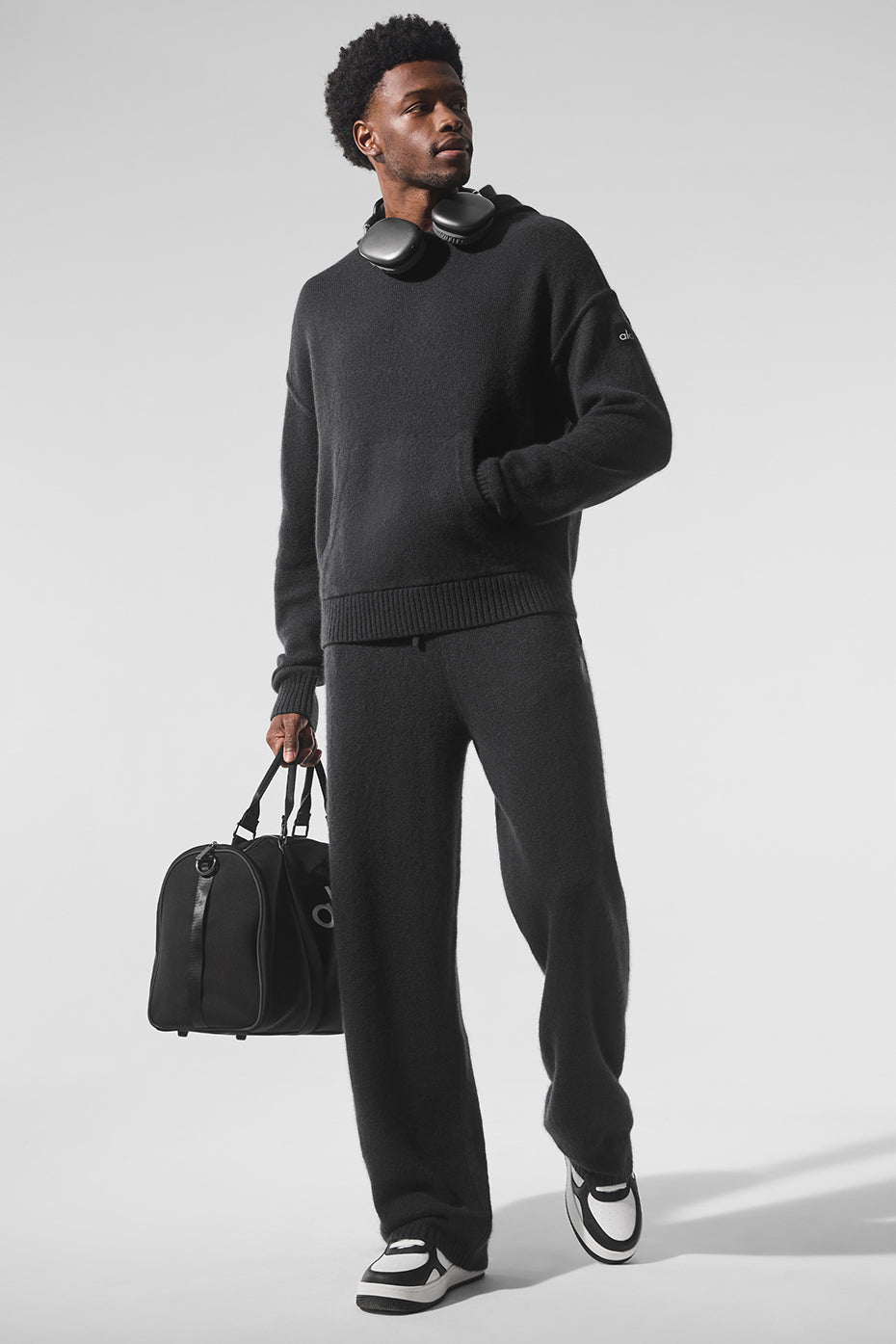 Wool Cashmere New Class Hoodie - Black