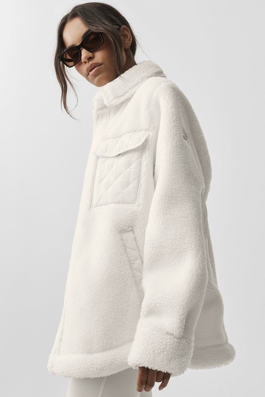 Sherpa Edge Shacket - Ivory