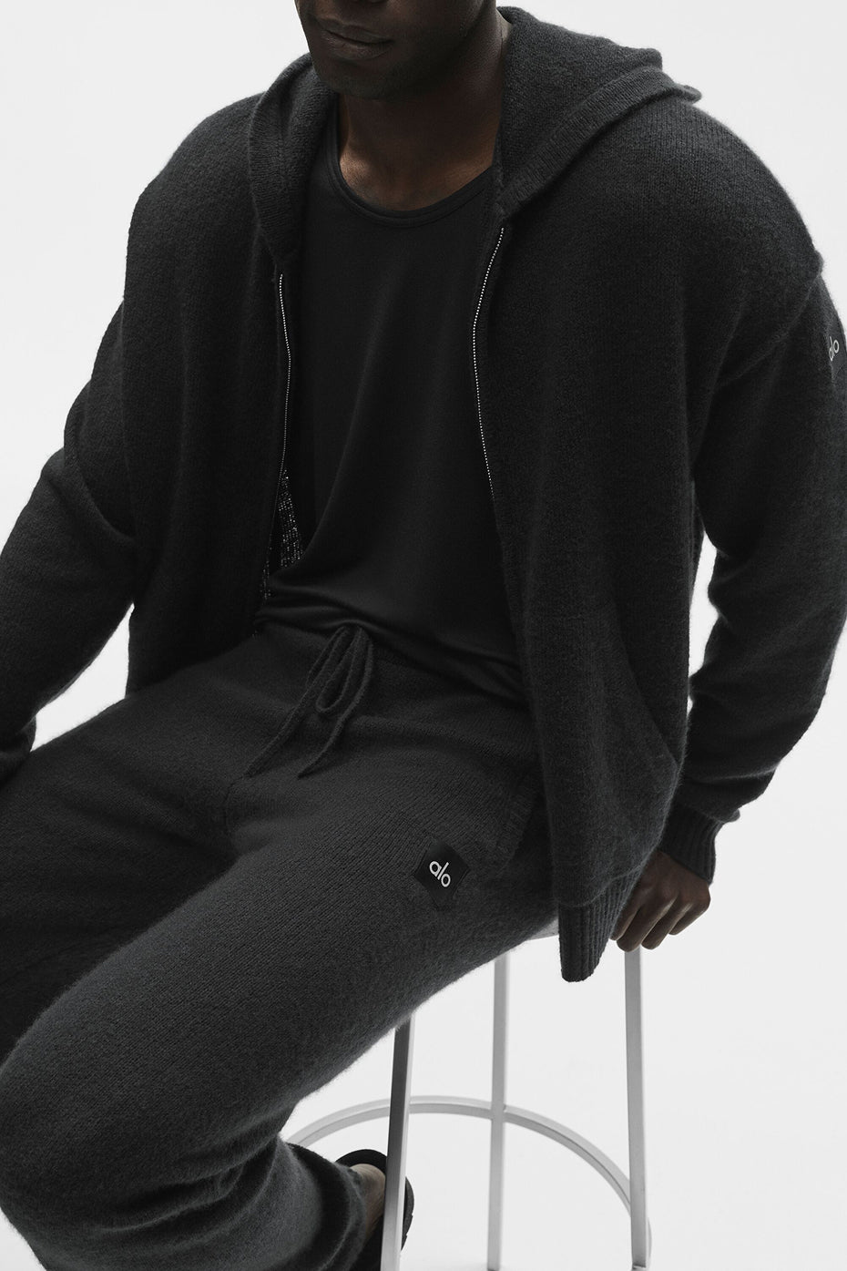 Wool Cashmere New Class Sweatpant - Black