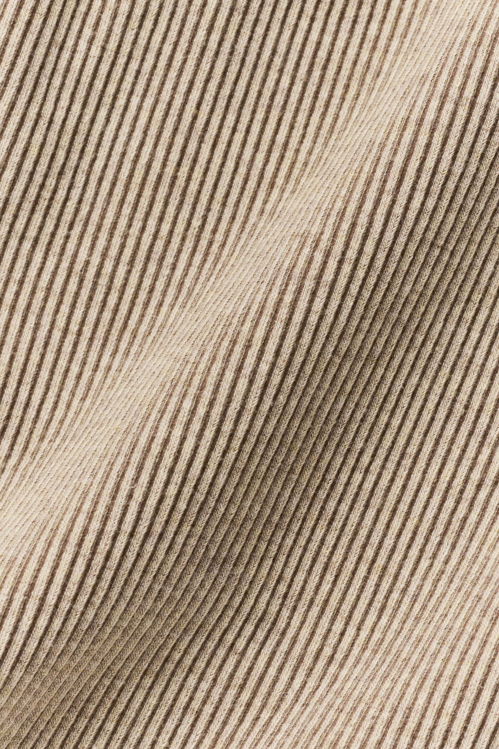 Seamless Two Tone Rib Jacket - Gravel Heather