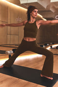Airbrush Low-Rise Flare Legging (Regular) - Espresso