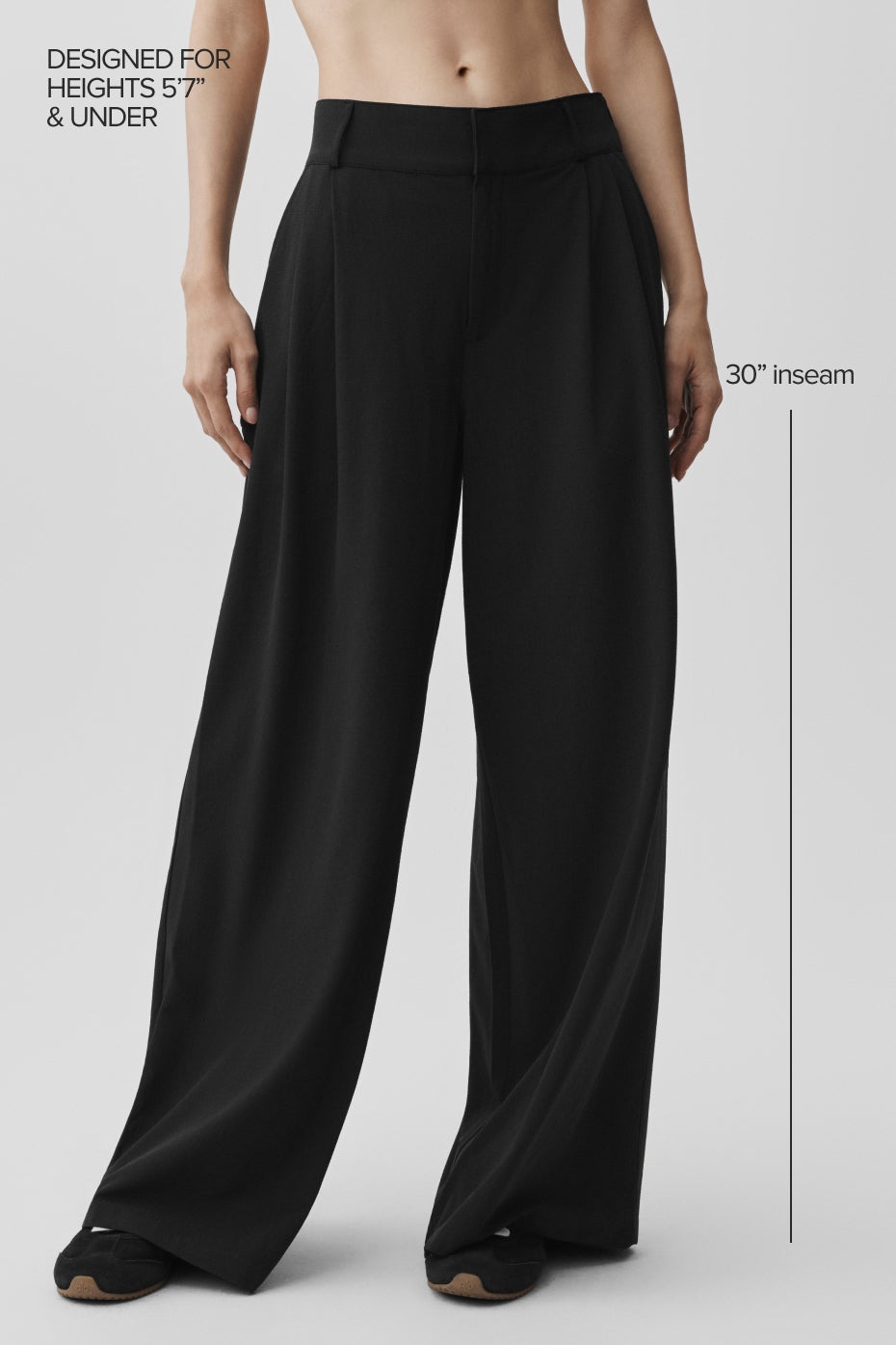 High-Waist Dreamscape Trouser (Regular) - Black