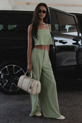 High-Waist Dreamscape Trouser (Regular) - Dune Grass