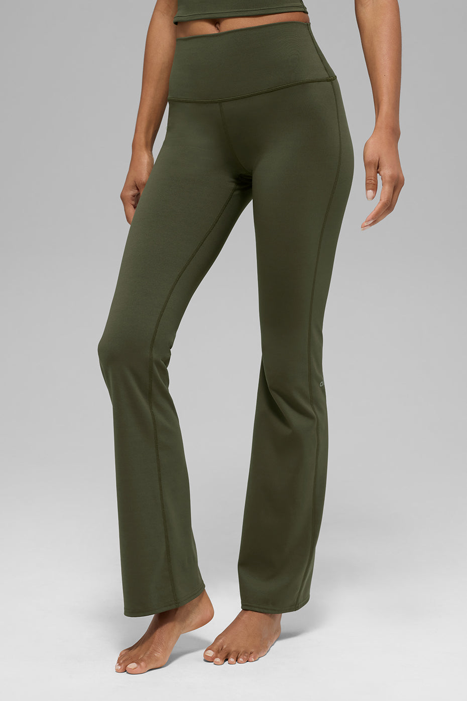 ALO Softsculpt High-Waist Bootcut Legging (Regular) - Green Olive